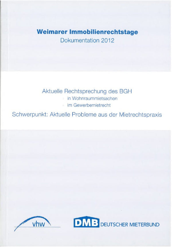 Weimarer Immobilienrechtstage Dokumentation