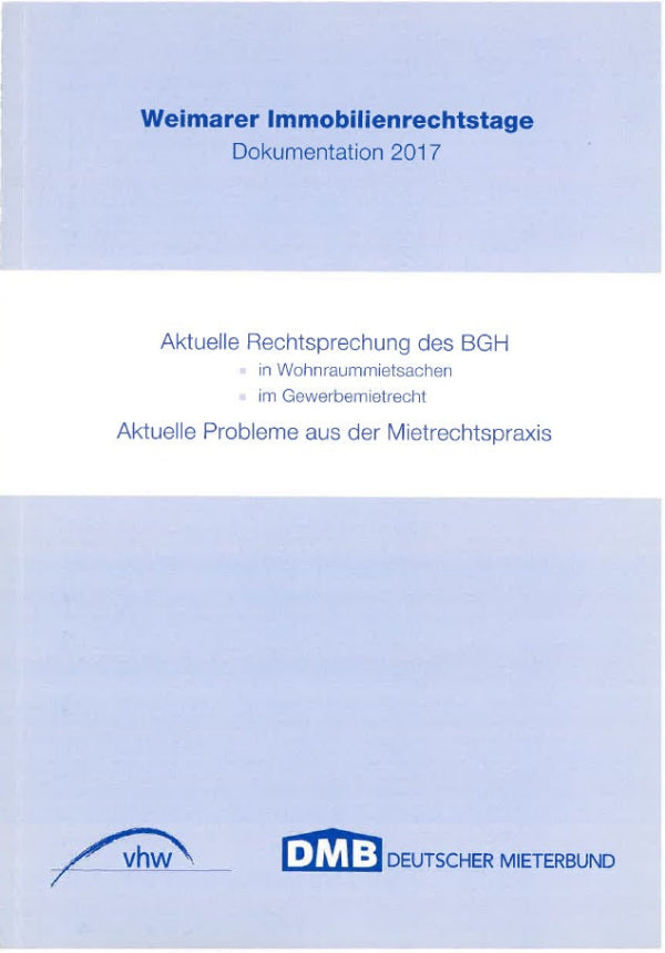 Weimarer Immobilienrechtstage Dokumentation