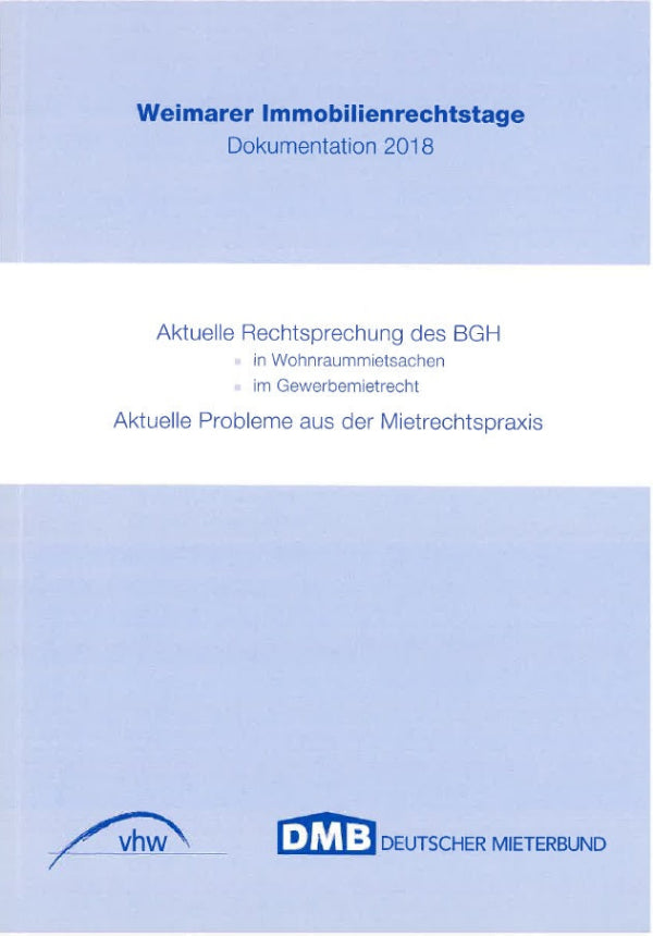 Weimarer Immobilienrechtstage Dokumentation