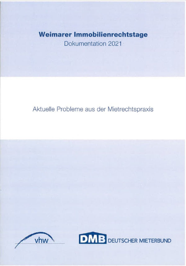 Weimarer Immobilienrechtstage Dokumentation