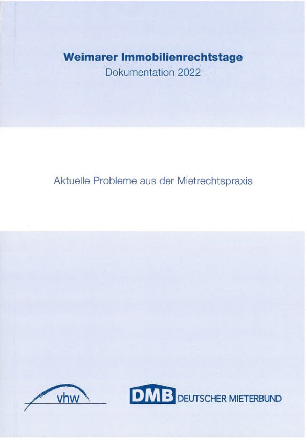 Weimarer Immobilienrechtstage Dokumentation