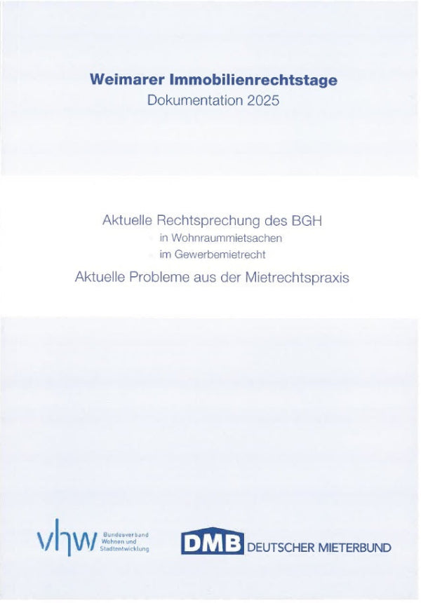 Weimarer Immobilienrechtstage Dokumentation